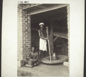 Indian potter at work