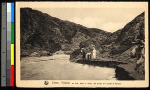 Swollen mountain river, China, ca.1920-1940