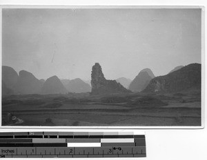 Marble mountains of Dongzhen, China, 1921