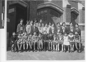 Kindergarten graduation at Maryknoll Academy at Dalian, China, 1935