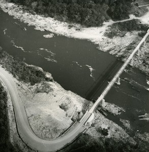 Bridge of Kikot over the Sanaga, in Cameroon