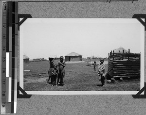 Children in a village near Tabase, South Africa East, 1933-12-18