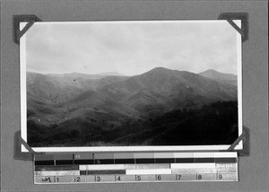 Landscape view of the Bundali mountains, Tanzania, ca.1929-1930