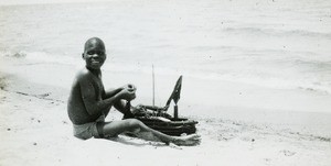 Boy on the Shore, Malawi, ca. 1914-1918