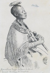 Namotena Chopo, a woman of the Simone's village, in dance dress