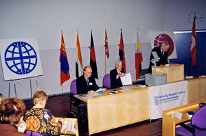 Congress in 1999 at Nyborg Strand, Nyborg. From left Jørgen Nørgaard Pedersen, Thorkild Schousb