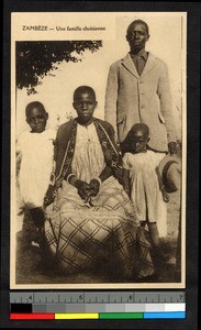 Christian family, Zambia, Africa, ca.1920-1940