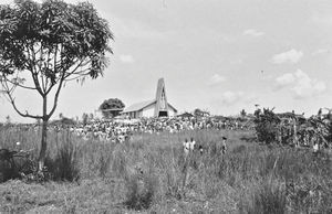 Inauguration of Minziro Church, the North Western Diocese, Kagera Region, Tanzania, 1988. The c