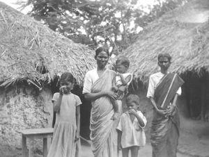 Melpattambakkam, Arcot, South India. A Christian family from the 'congregation street'. (Photo