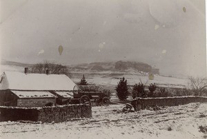 The Morija Mission station under the snow, on Monday, July 23rd 1900