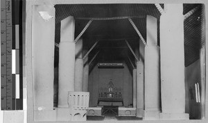 Interior view of a church, Uganda, Africa, August 25, 1911