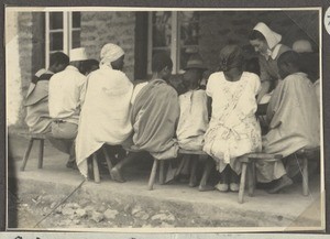 Nurse Jenny von Stebut working with Africans, Tanzania