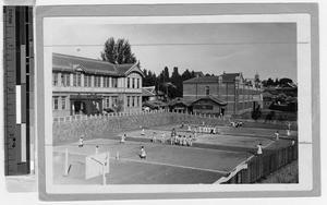 Korean girls public primary and secondary schools, Peng Yang, Korea, ca. 1920-1940