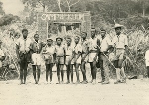 Scout camp, in Gabon