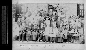 China Inland Mission missionaries in Chinese clothing, Zhejiang, China, 1900