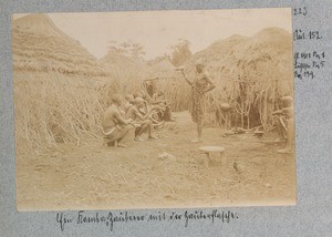 A Kamba sorcerer with the magic bottle, ca.1900-1908