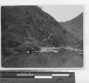 Fr. Ruppert's mission mountain trail at Wuzhou, China, 1931