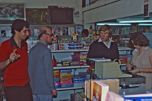 Bishop Thorkild Græsholt visits the FBG bookshop in Abu Dhabi, United Arab Emirates