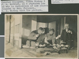 Missionaries at a Japanese Inn, Japan, ca.1908-1913