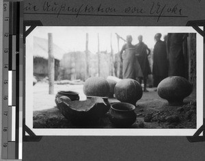 Beer pots, Usoke, Unyamwezi, Tanzania, 1933