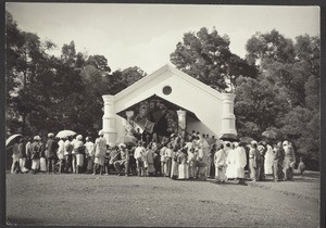 Auction at the harvest festival of our church in Kotageri