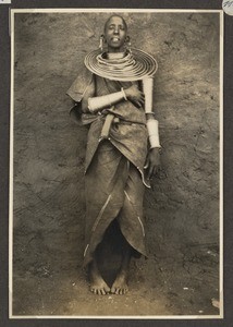 Portrait of a Maasai woman, Tanzania, ca.1926-1940