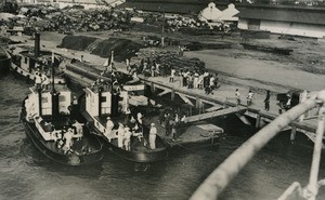 Harbour of Douala, in Cameroon