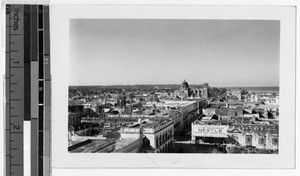 Aerial view of Campeche, Mexico, ca. 1947