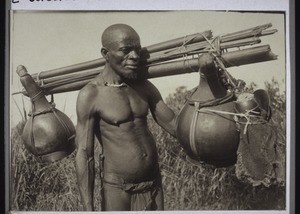 A palm-wine carrier from Bamum