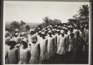 Schoolgirls in the procession