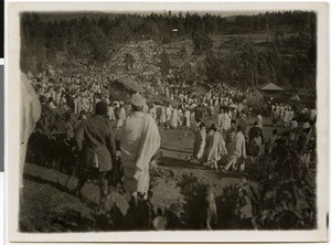 Crowd at the celebration of timkat, Addis Abeba?, Ethiopia