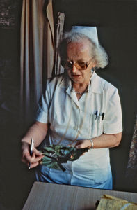 Missionary Nurse Ellen Margrethe Christensen, leader of the clinic work at Izymbia, the North W