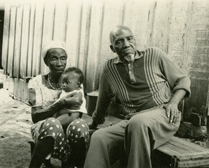 Reverend Ombagho with his wife, in Port-Gentil, Gabon