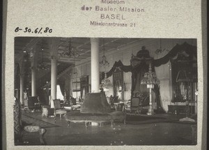 Throne room of the Sultan of Kutei. 1922