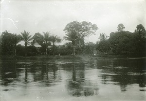 Mission house along the Ogooue river, in Gabon