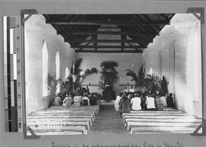 Special service at Utengule Church, Utengule, Tanzania, ca. 1902-1906