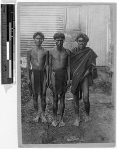 Three Igorot men in Northern Luzon, Philippines, 1914