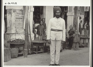 Indian Sikh as policeman in Hong Kong