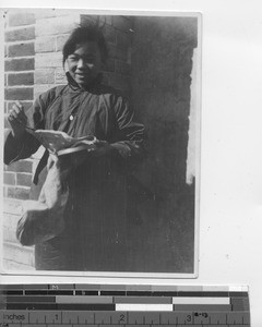 Industrial school girl at Andong, China, 1926