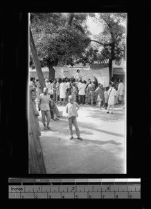 Health education lecture in village, near Beijing, China, ca.1920