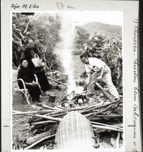 Chinese christians burning offerings