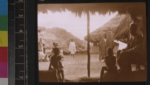 Entrance to chief's compound, Bunumbu, Sierra Leone, ca. 1927-28