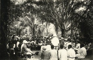 Outside religious service, in Samkita, Gabon