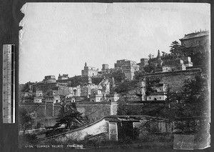 Summer Palace view from northwest, Beijing, China, ca.1870-1880