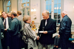 Jørgen Nørgaard Pedersen's farewell reception, September 2002 . Jørgen Nørgaard Pedersen is spe