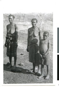 Two Basoto women and a child, South Africa