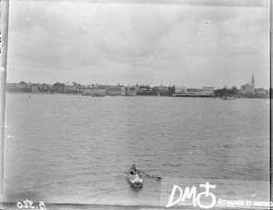 View of the coast from a ship, South Africa, ca. 1896-1911