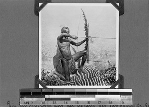 African man with bow and arrow, Nyasa, Tanzania