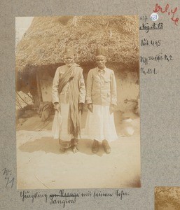 Chief Sangiva with his son, East Africa, ca.1900-1913