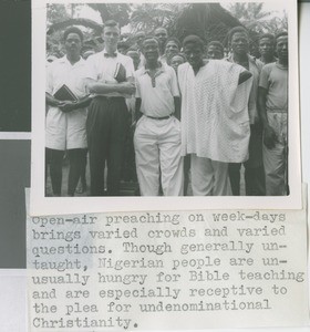 Jim Massey After Preaching an Open-Air Sermon, Nigeria, 1960